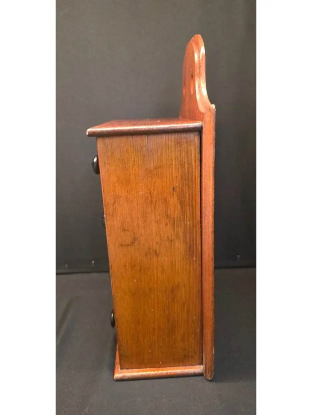 Antique Wood Spice Chest 8 Drawer Apothecary Cabinet Primitive Wall or Tabletop
